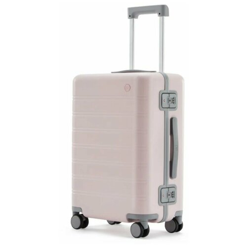 Чемодан NINETYGO Manhattan Frame Luggage, 39 л, размер 20, розовый