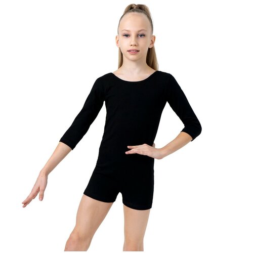 Купальник для гимнастики и танцев Grace Dance, размер 32, черный