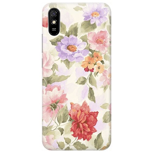 фото Ультратонкий силиконовый чехол-накладка для xiaomi redmi 9a с принтом "нежные цветы" gosso