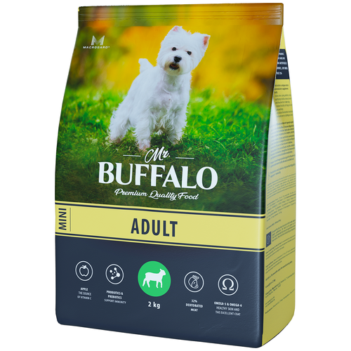 Mr.Buffalo Adult Mini / Сухой корм Мистер Бафало для собак Мелких пород Ягненок 2 кг