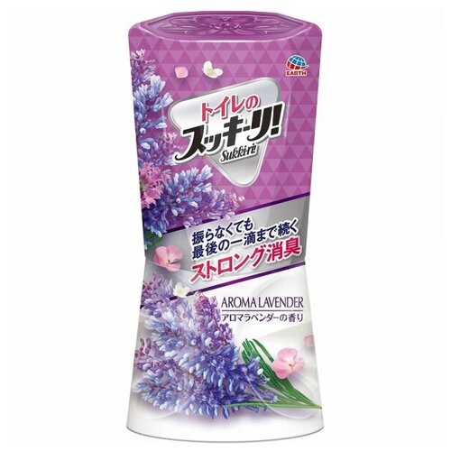 Жидкий дезодорант-ароматизатор для помещений с цветочным ароматом свежести Sukki-ri! (Ароматная лаванда, для туалета), EARTH 400 мл