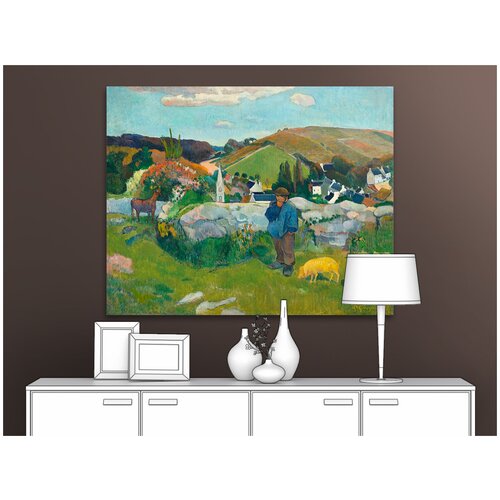 Постер для интерьера на стену первое ателье - репродукция картины Поля Гогена 