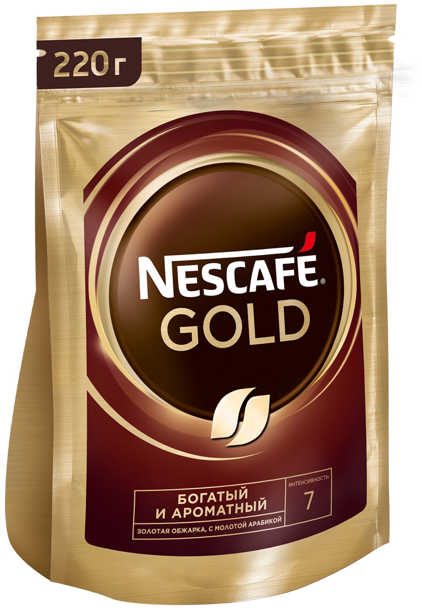 Кофе растворимый Nescafe Gold 220гр/ Нескафе Голд - фотография № 2