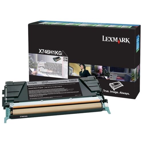 Картридж Lexmark X746H1KG лазерный картридж Lexmark (X746H1KG) 12 000 стр, черный картридж lexmark t650h11e оригинальный лазерный картридж lexmark t650h11e 25 000 стр черный