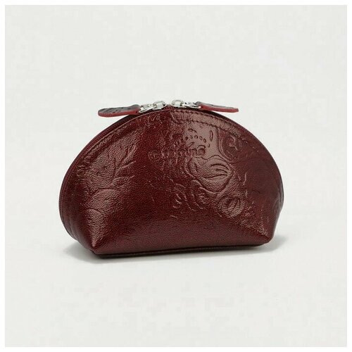 фото Косметичка на молнии, цвет рубин textura