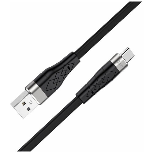 Кабель для зарядки Type-C USB HOCO X53 3A 1м черный кабель для зарядки type c usb hoco x53 3a 1м белый