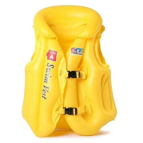 Жилет для купания большой желтый жилет спасательный для детей 10 12 лет