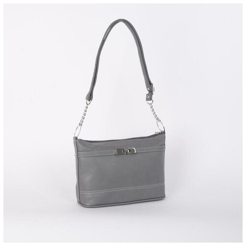 Кросс-боди на молнии, цвет серый