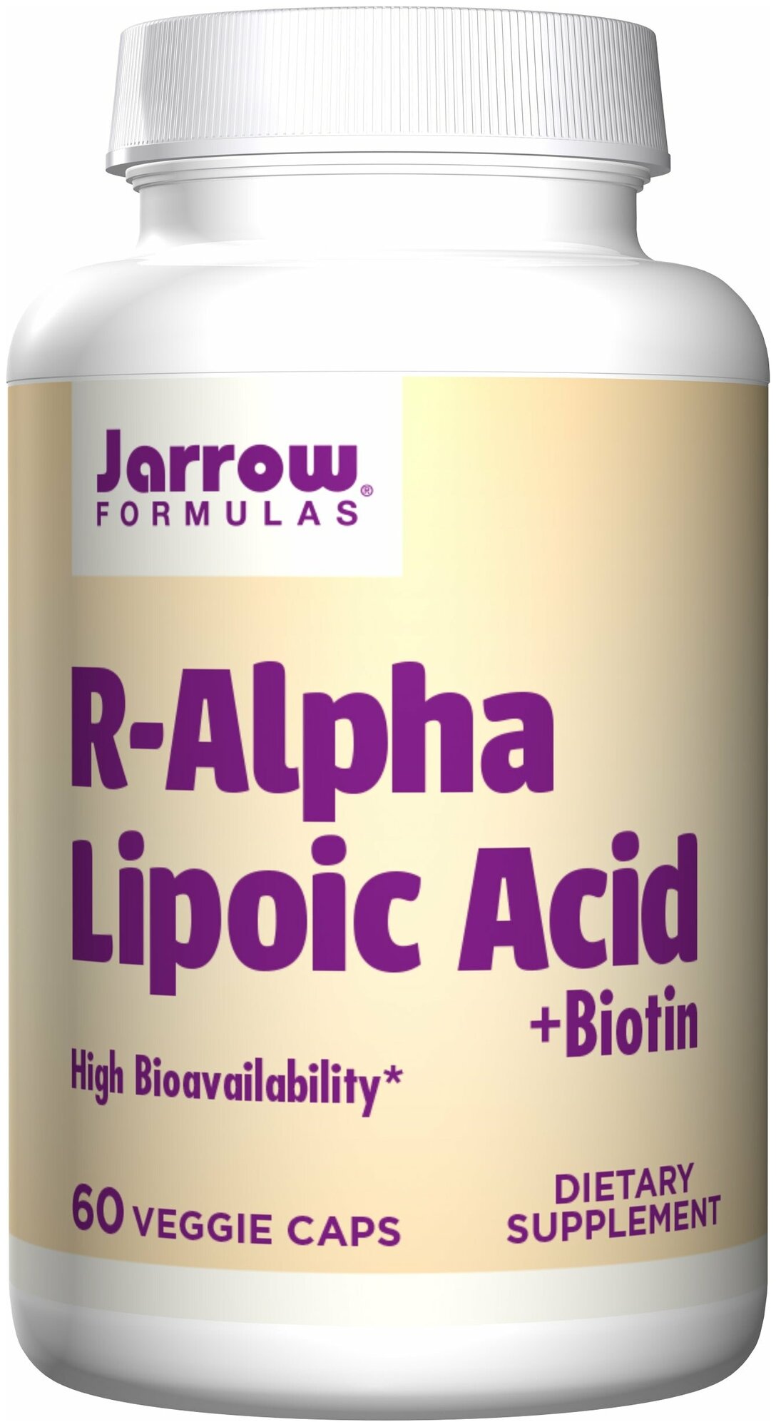 Jarrow Formulas R-Alpha Lipoic Acid + Biotin, 60 caps/ "R-Альфа-липоевая кислота + Биотин" 60 капс