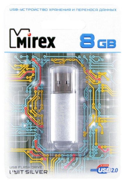 Флеш накопитель 64GB Mirex Unit, USB 2.0, Синий - фото №13