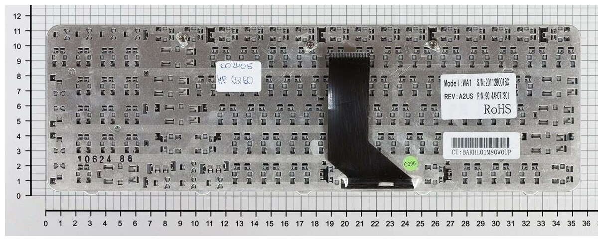 Клавиатура для ноутбука Compaq Presario CQ60-102XX черная