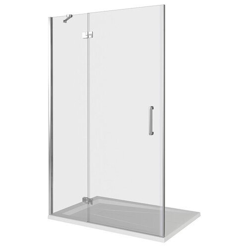 Душевая дверь Good Door Saturn WTW 130x185 левая, прозрачная, хром (WTW-130-C-CH-L)