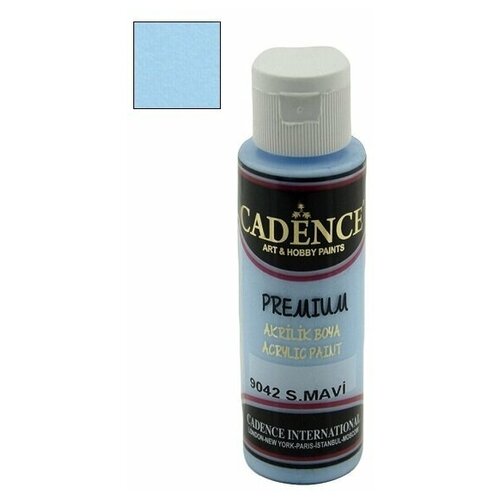 Акриловая краска Cadence Premium Acrylic Paint, 70 мл. Sky Blue-9042