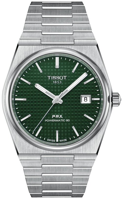 Наручные часы TISSOT T-Classic T137.407.11.091.00, зеленый, серебряный