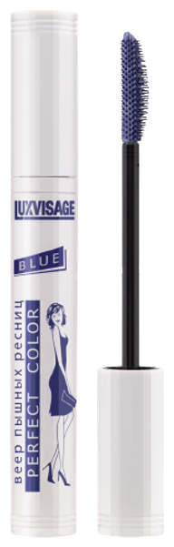 LUXVISAGE Тушь для ресниц Perfect Color Веер Пышных Ресниц, синий