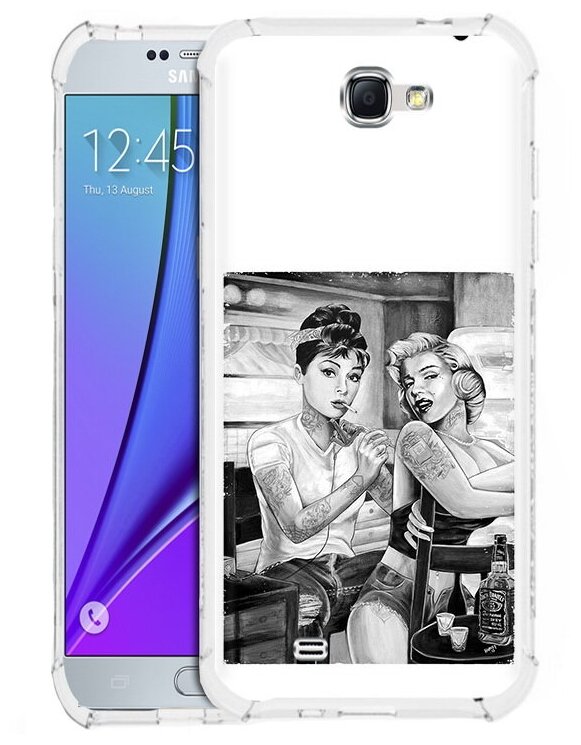 Чехол задняя-панель-накладка-бампер MyPads тату мастер для Samsung Galaxy Note 2 GT-N7100 противоударный