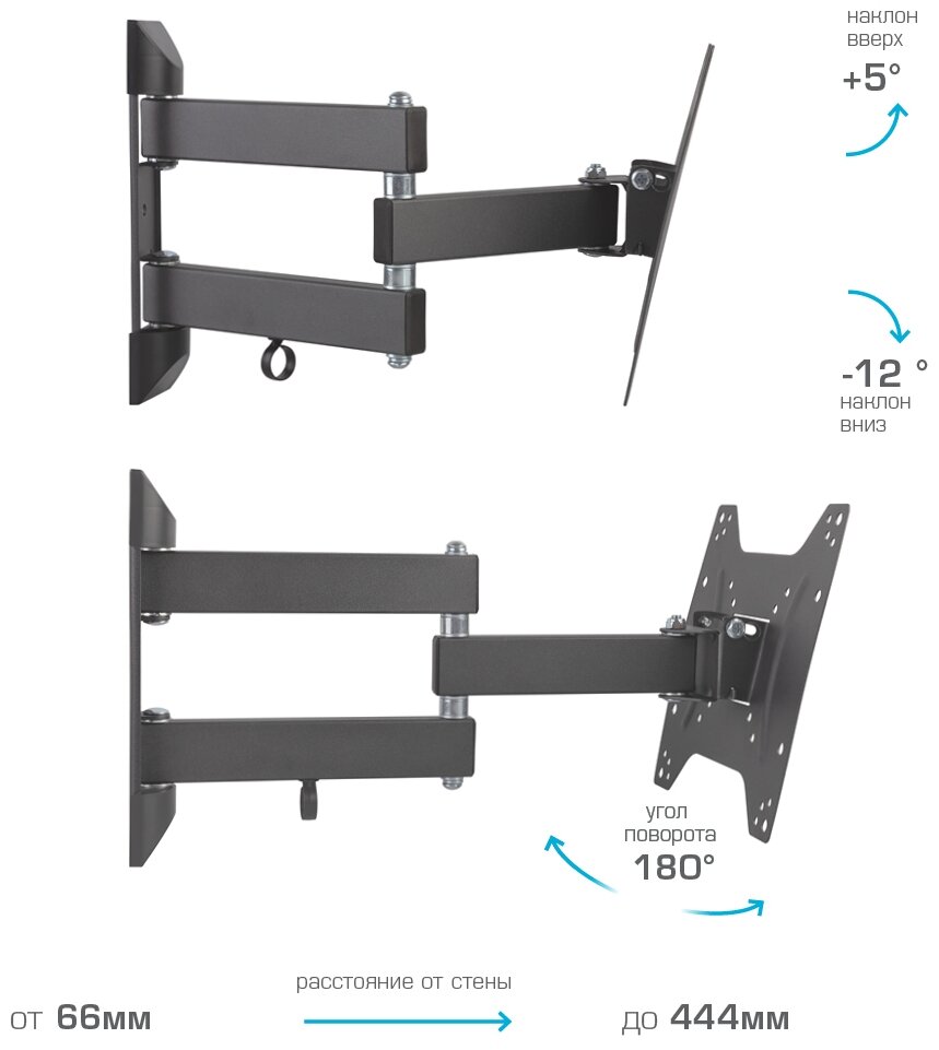 Кронштейн Kromax Black (DIX-22) - фотография № 6