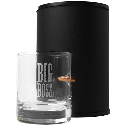 Бокал виски С гравировкой И настоящей пулей 7.62 