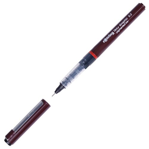 Rotring Ручка капиллярная Tikky Grafic чёрная 0.2мм