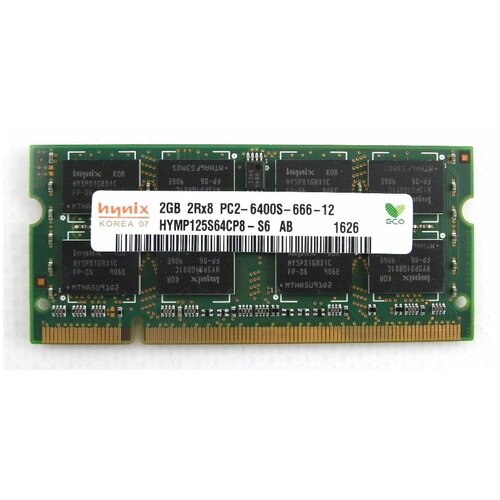 Оперативная память 2 ГБ 1 шт. Hynix DDR2 800 SO-DIMM 2Gb модуль памяти hyundai hynix hynix ddr2 800mhz dimm 2gb