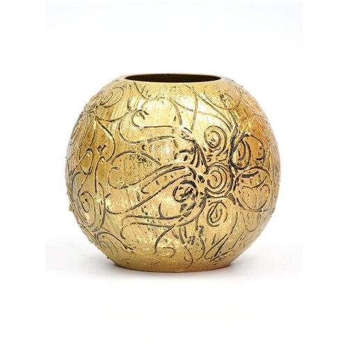 Ваза стеклянная, Яркий штрих, высота 180 мм, 5578/180/sh097.1, Ручная роспись