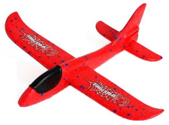 Самолет "Spider-power" 35*37см, красный 5570196