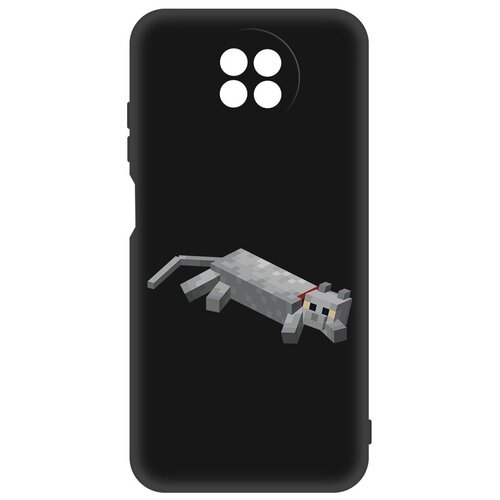 Чехол-накладка Krutoff Soft Case Minecraft-Кошка для Xiaomi Redmi Note 9t черный krutoff чехол накладка krutoff soft case для xiaomi redmi note 9t черный