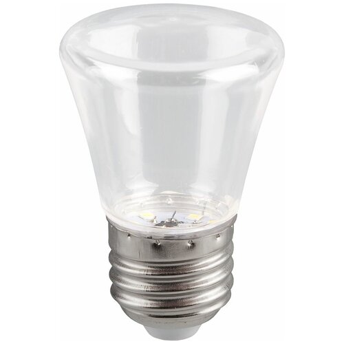 Лампа светодиодная, (1W) 230V E27 6400K C45 прозрачный, LB-372