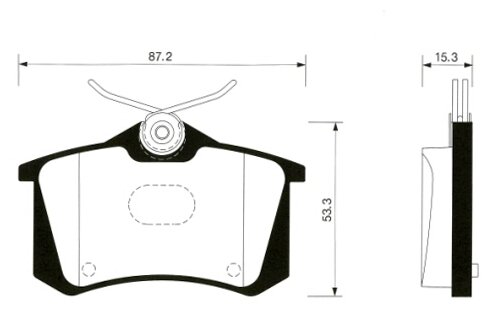 Дисковые тормозные колодки задние SANGSIN BRAKE SP1391 (4 шт.)