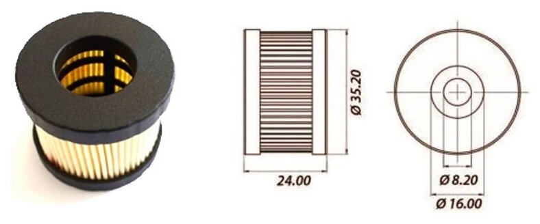 фото Фильтр газового клапана Atiker 1310