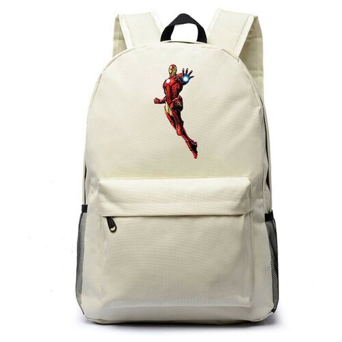 Рюкзак Железный человек (Iron man) белый №4 рюкзак iron man железный человек черный 4