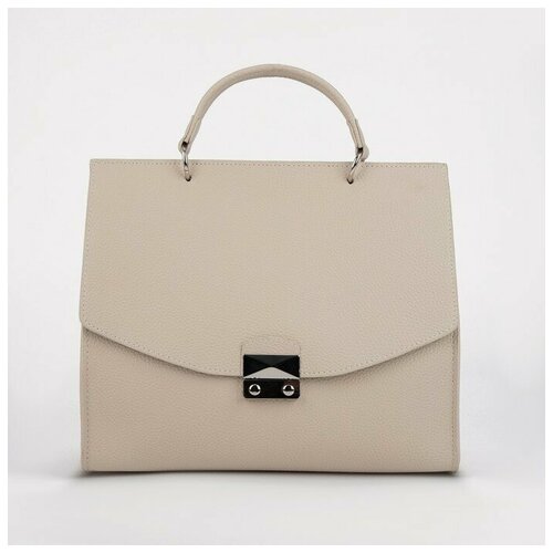 фото Мессенджер, отдел на замке, наружный карман, длинный ремень, цвет бежевый textura