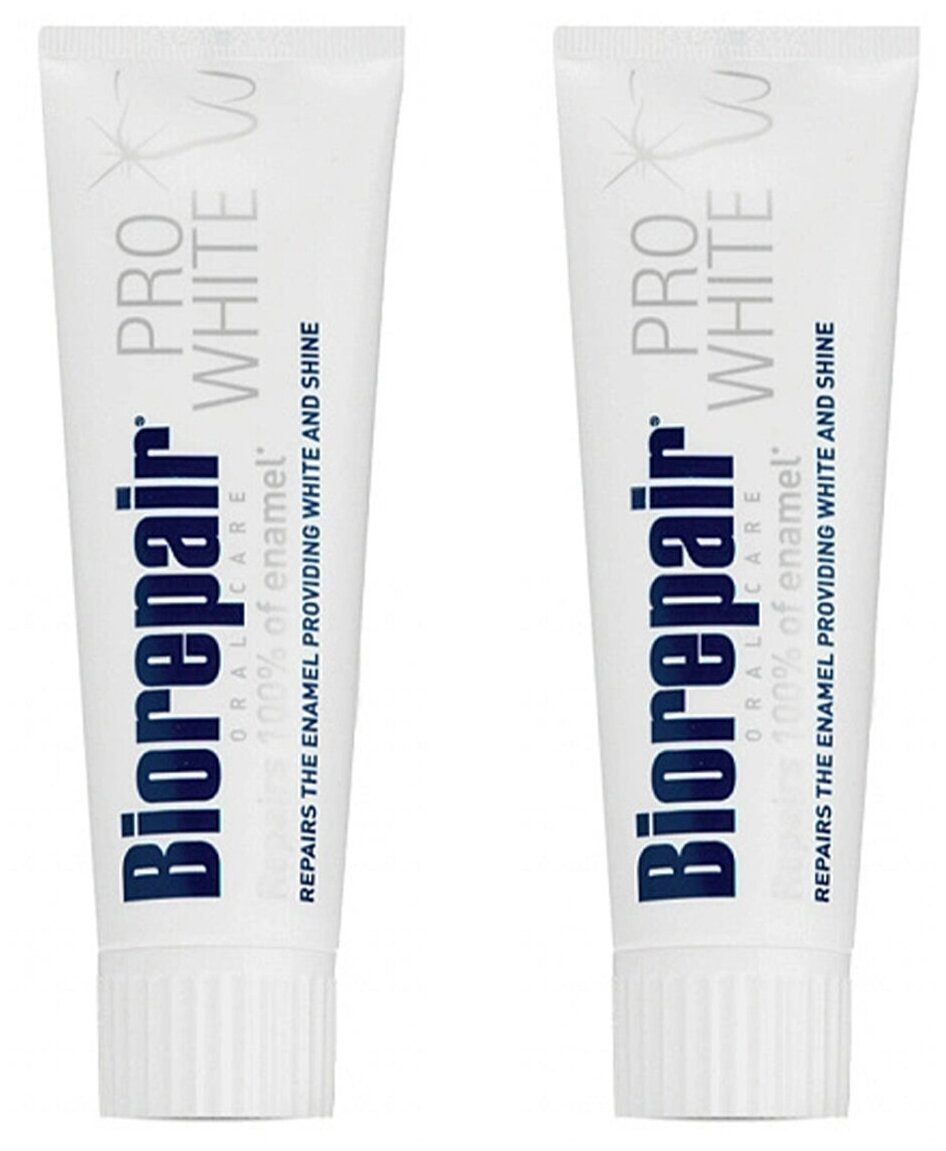 Зубная паста Biorepair Pro White 75 мл набор 2 шт