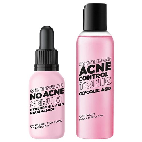 Комплекс для лица с ниацинамидом, гликолевой и гиалуроновой кислотами SENTENSLAB