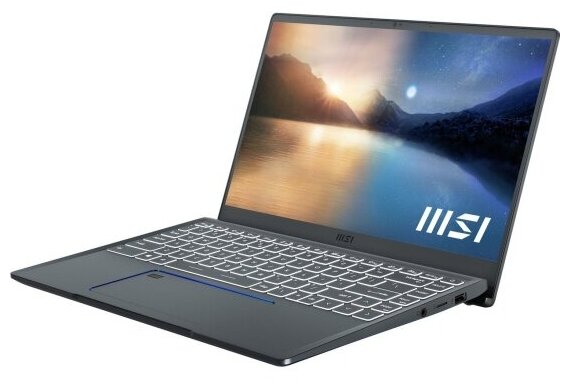 Ноутбук MSI Prestige 14 A11SB-638RU 9S7-14C412-638 Core i7 3000 MHz 1185G716384Mb512 Gb SSD141920x1080nVidia GeForce MX450 GDDR6Win 10 Home