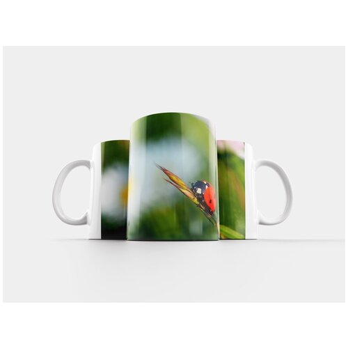 фото Кружка "божья коровка, загорать, семиточечная божья коровка" 320 мл lotsprints