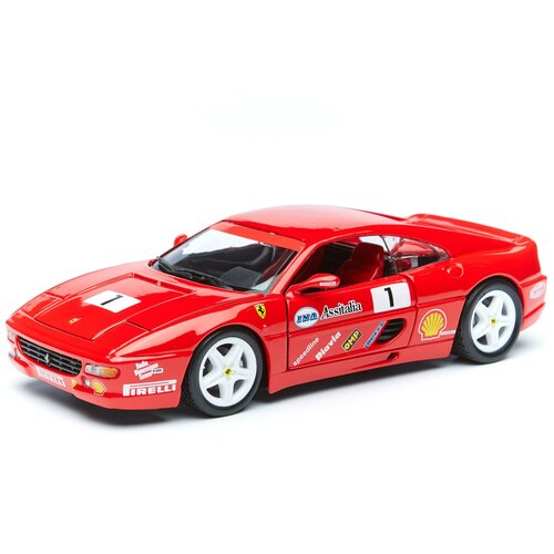 Bburago Коллекционная машина BB 18-26306 1:24 FERRARI F355 CHALLENGE, Красный