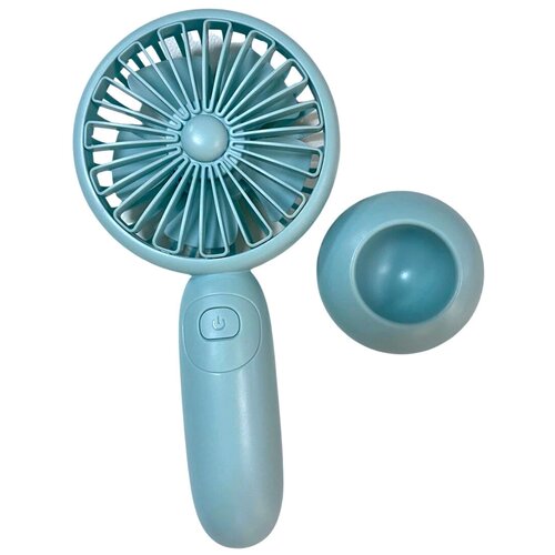 Беспроводной вентилятор аккумуляторный с 2 режимами Карманный охладитель воздуха в офис на дачу в школу в машину Голубой 103500₽