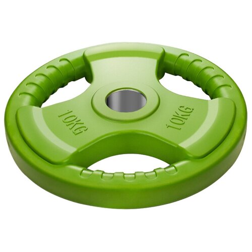 фото Диск обрезиненный с 3-мя хватами voitto 10 кг, цветной (d51)