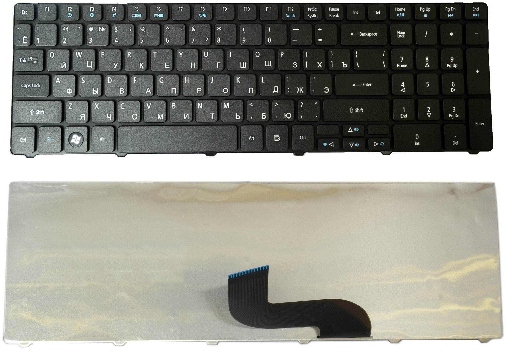 Клавиатура для ноутбука Acer 9J N1H82 A0L Чёрная Матовая