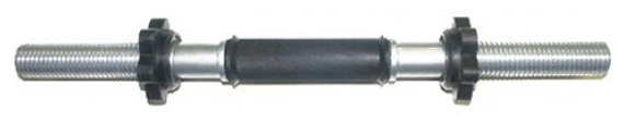 Гриф MB Barbell d 30 мм гантельный обрезиненная ручка/гайка Кетлера L370 мм
