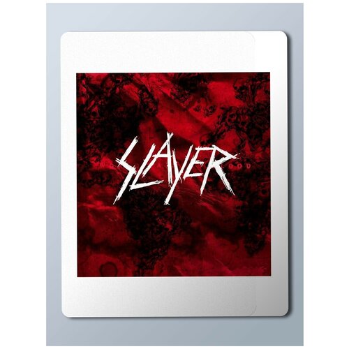 Коврик для мыши с принтом Музыка Slayer slayer, hard rock, слэйер - 22299