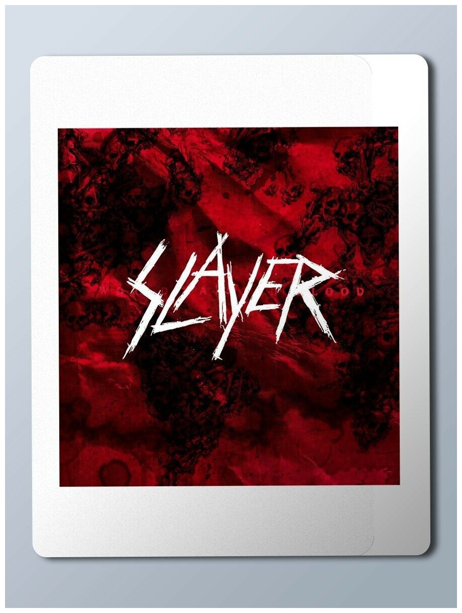 Коврик для мыши с принтом Музыка Slayer slayer, hard rock, слэйер - 22299
