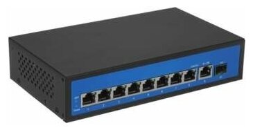 POE-коммутатор 8-канальный гигабитный 1xRJ45 + 1xSFP UPLINK POE-A 120Вт | ORIENT SWP-7508POE/SFP PS GE