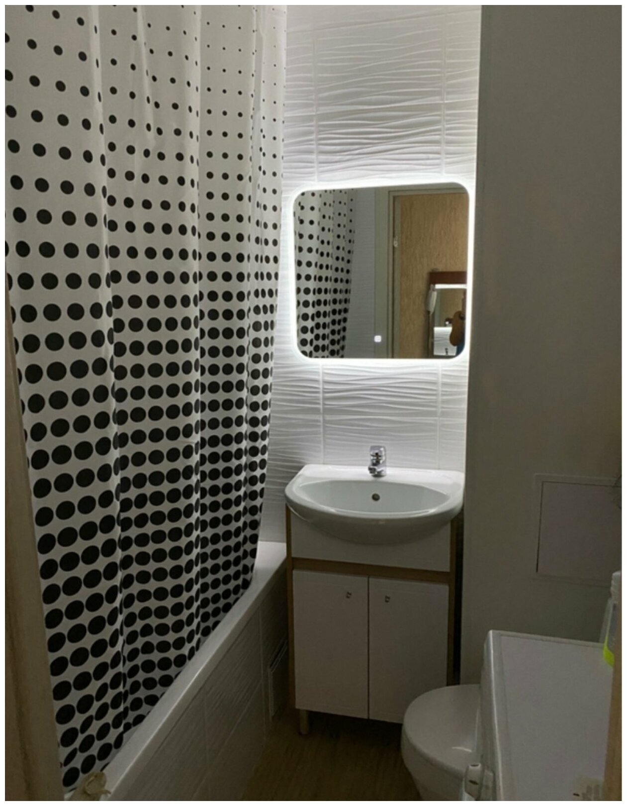 Зеркало для ванной с сенсорной подсветкой BelBagno / VAIDIRI V0001LZ4/80 см х 60 см - фотография № 5