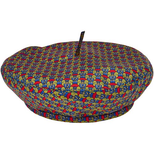 Берет SCORA, подкладка, размер 55-57, мультиколор