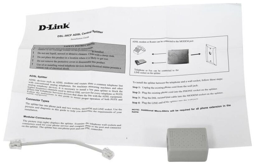 Сетевой адаптер D-Link Ethernet DSL-30CF/RS
