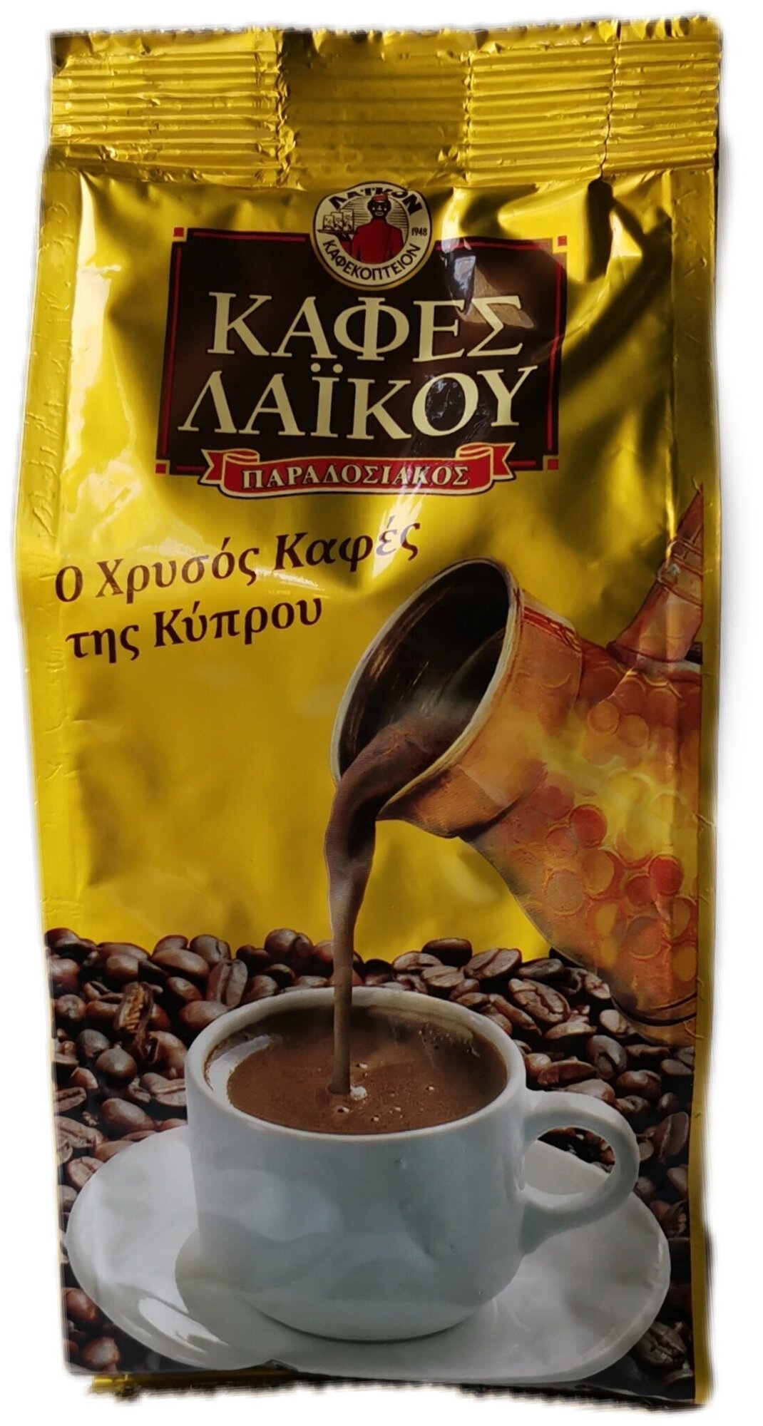 Кофе кипрский традиционный молотый LAIKO, Кипр, пакет 100г - фотография № 2