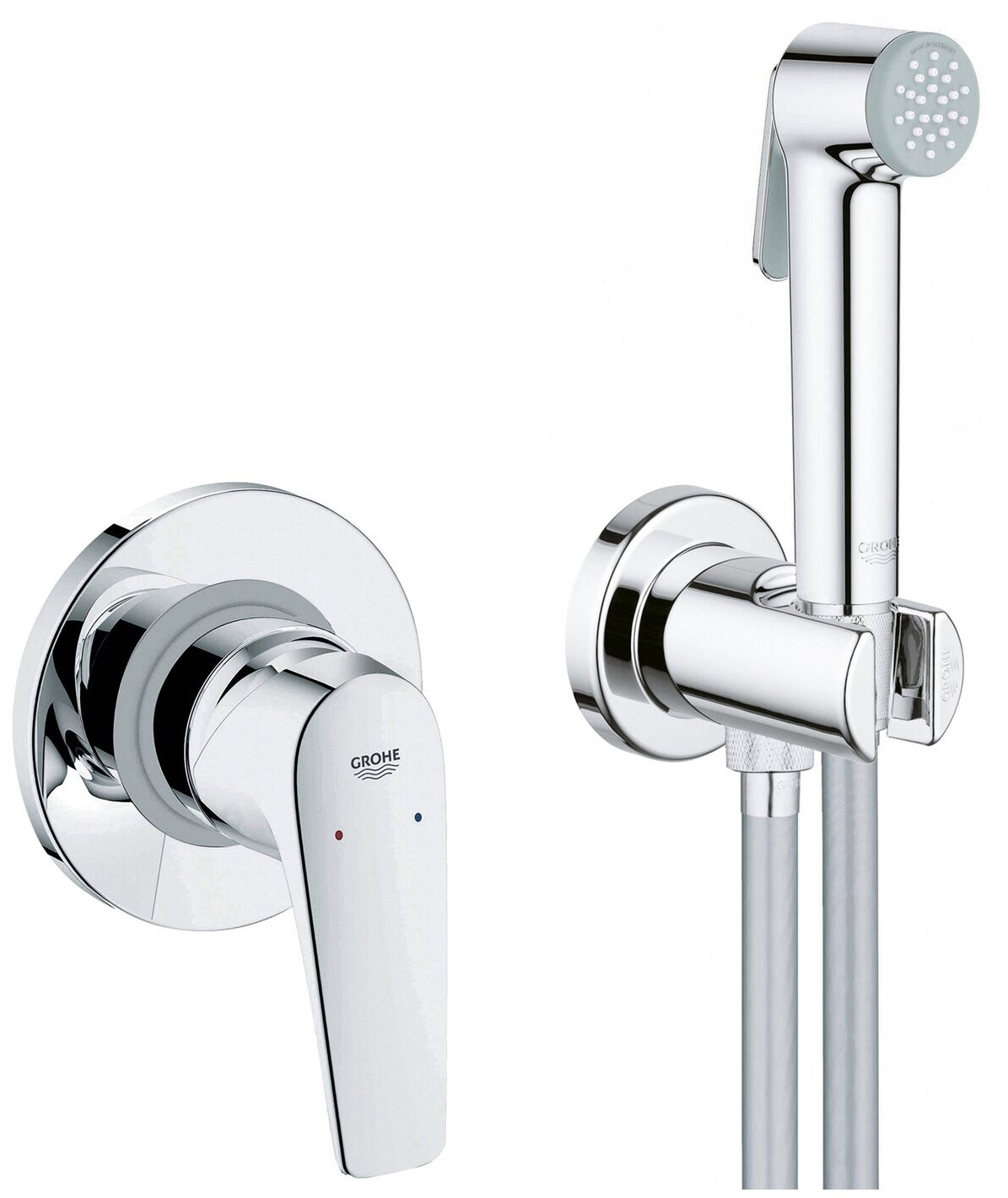 Гигиенический душ Grohe Bau Flow со смесителем хром