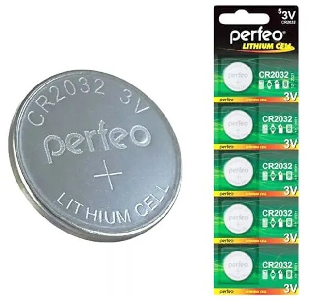 Батарейка Cr2032 Lithium perfeo арт. PFCR20325BL